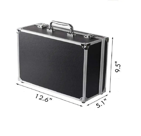 Portable Tattoo Gear Organizer Case With Locking Latch Pre Cut Foam For Machines And Tips Space For Power Supply Clip Cord Inks Gloves And Stencils 12.6 X 9.5 X 5.1 Inch Tattoo Equipment Storage Box For On The Go