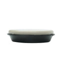 Side view of 1-3/4 Inch Round Slide Glide Furniture Cups Reusable Black 4 Pack For Sofas Tables Beds And Dressers, Easy To Slide