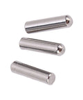 Three stainless steel dowel pins from the Dowel Pin Kit Stainless Steel Heavy Duty Locating Pins For Machinery And DIY Projects
