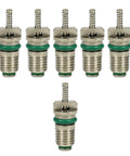 12 Pack Valve Core Kit For R134A Car Air Conditioning System Replacement Schrader Stem Cores with green gaskets