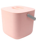 No Brainer Portable Countertop Dishwasher For Small Kitchens 6 Place Setting Compact Mini Sink Washer with pink housing and handle.