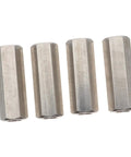 Four Pack Stainless Steel Hexagon Coupling Nuts M6x30mm Heavy Duty Threaded Bar Connectors For Hardware Fastening And Repair Projects Durable Corrosion Resistant Workhorse Set, four hex nuts