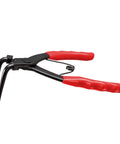 Heavy Duty 90 Degree Snap Ring Pliers For Trucks, Motorcycles, And Cars, with red handle, long nose design, 55mm deep rings.