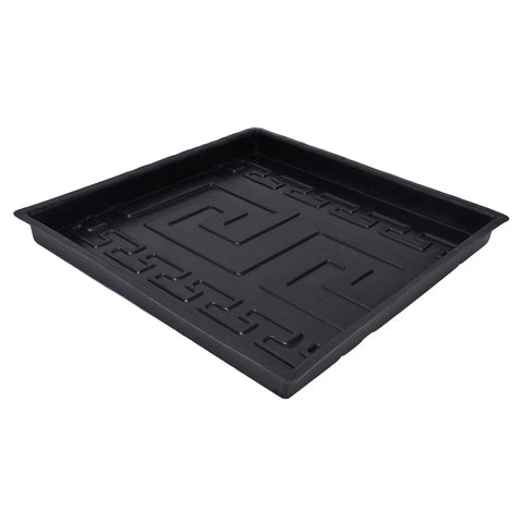 Durable Recyclable ABS Concrete Molds For DIY Projects, Reusable Stepping Stone Paver Forms in black plastic, 32.7x32.7 cm size