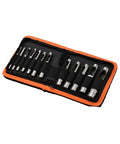 Harden Pro Hollow Hole Punch Set 12 Piece Heavy Duty CRV Steel Punch Tools With Zipper Case for leather, gasket, fabric, rubber, vinyl