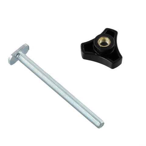 Diy Woodworking M8 T Track Knob Kit With Black Star Handles And Steel Bolts For Secure Clamps Fixtures Jigs And Custom Shop Projects That Are Easy To Handle And Super Reliable. black star knob and M8 steel bolt set