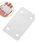 Heavy Duty Flat Corner Brackets 30 Pieces Stainless Steel Furniture Bracing For Wood Shelves 19mm Hole Spacing in hand