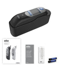 Digital Ear Thermometer For Adults And Infants With Preheated Tip Infrared Reading ExactTemp Beep For Proper Positioning Fast Accurate Temperature Readings Pediatrician Recommended Kid Friendly, Braun kit with batteries and probe covers