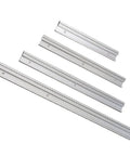 Aluminum Alloy 45 Type T Track with Scale Slot Miter Track for Router Table Table Saw Bandsaw Pro Grade Silver 60cm, set of four tracks.