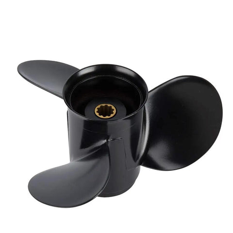 Pro Grade Aluminum Marine Outboard Propeller For Mercury 25-30HP Boats, 9.5 Diameter, 11 Pitch, 10 Spline, Right Hand Rotation, 3 Blade OEM Replacement Gearcase Prop