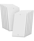Pack Of Ten 1 Gang Wall Plate Covers That Look Slick Durable Shatterproof Outlet Covers For Easy Install Heat And Fade Resistant