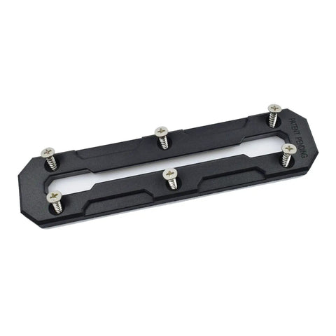 Low Profile Nylon Kayak Track Mount System For Rail Gear Including Fishing Rod Holders And Cup Holders Corrosion Resistant Easy Install 6 Inch 9 Inch Or 12 Inch Length Options, black nylon track with screws