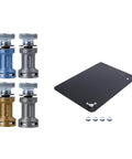 Adjustable PCB Holder With Heat Resistant Base For Soldering And Circuit Board Repair, clamp set with base and clamps shown