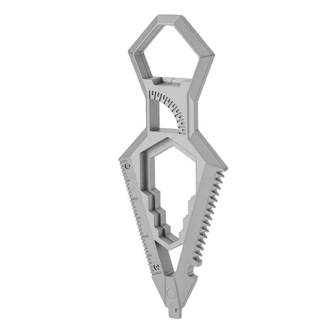 Everyday Carry Keychain Multitool With Bottle Opener Ruler Wrenches Saw File Protractor Alloy Steel Compact Lightweight EDC
