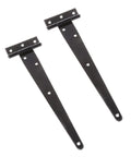 Two Pack Zinc Alloy Hinges For Cabinets And Jewelry Boxes, Retro Iron Hardware, 10 Inch, Built To Last, shown on white background