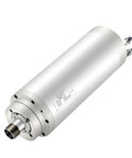 Heavy Duty Water Cooled Spindle Motor 3.2kw ER20 Built Tough For Stone Cutting At 24000 Rpm showing smooth metallic finish and precision design.