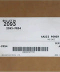 Pro Grade AC Servo Drive Power Supply Module 2093-PRS4 For Industrial Machines With 100V 240V AC Input And Regulated DC Output label on box