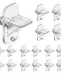Top Shelf Quarter Inch Plastic Shelf Pegs Twenty Pack Rock Solid Cabinet Supports And Slick Furniture Pins for easy installation.