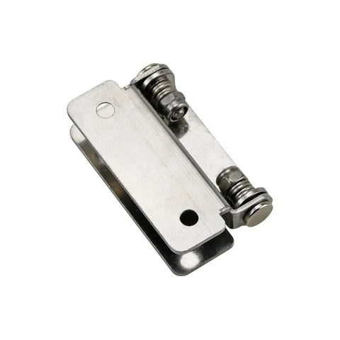 Hinge plate, stainless steel, 180-degree free-rotating torque-damping hinge, single piece