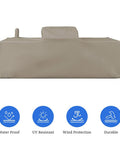 Custom Fit Outdoor Kitchen Island Cover For Left Right And Straight Configurations, 12 Oz Waterproof UV Weather Resistant