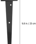 Tough As Nails T Shape Triangular Door Hinge With Ball Bearings Premium Iron Build offset screws, dimensions shown, for heavy doors.