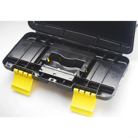 Open view of Lightweight 10 Inch Two Layer Plastic Toolbox For Organizing Tools And Small Machinery Parts Portable Tool Box Case