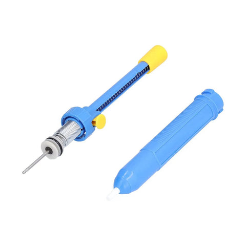 Desoldering Pump Solder Sucker With Wick Kit Handheld Tin Solder Tool For Electronics Repair 40 cm Hg Suction ABS Body