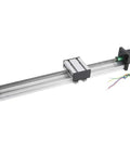 Heavy Duty NEMA 17 Linear Guide Stage Actuator featuring 0808 lead screw rail, aluminum construction, designed for CNC routers.