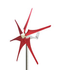 Small Wind Turbine Wheel Hub And Cap Kit For 17mm Shaft Durable Metal Hub 3 5 Or 6 Blade Configs Red Blades On Tower
