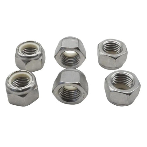 Nut And Washer Kit For MerCruiser Alpha One Gen 2 And Bravo Drives Direct Replacement Hardware Includes Nuts And Washers For Outdrive Mounting Install 859116Q01 showing steel nuts