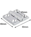 Rotating Concealed Door Hinge Fittings For Cabinets And Furniture, Heavy Duty Stainless Steel 40mm, Four Hole Mount view