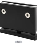 Heavy Duty Frameless Shower Door Hinge With Sleek Matte Black Finish Bulletproof 304 Stainless Steel Pivot Clamp built tough for wet bathrooms
