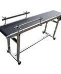 PVC Flat Conveyor Belt System for Packaging Machines Built Tough Adjustable Speed Industrial with Double Guardrail