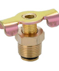 Three Eighths Inch NPT Solid Brass Drain Valve For Air Compressors And Tank Drains Petcock Water Drain Fittings