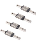 MGN12 Linear Rail Kit 150mm 5.91 Inches 4 Pack With MGN12H 12mm Carriage Blocks for DIY 3D Printer and CNC Machine