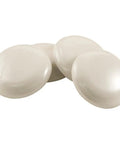 Peel And Stick Furniture Sliders Value Pack For Carpet Floors, four beige linen rounds for easy heavy table and chair movement.