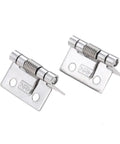 Set of 8 Self Closing Spring Door Hinges 25mm 1 Inch Stainless Steel Hardware for Cabinets Windows Jewelry Boxes and Furniture Fittings