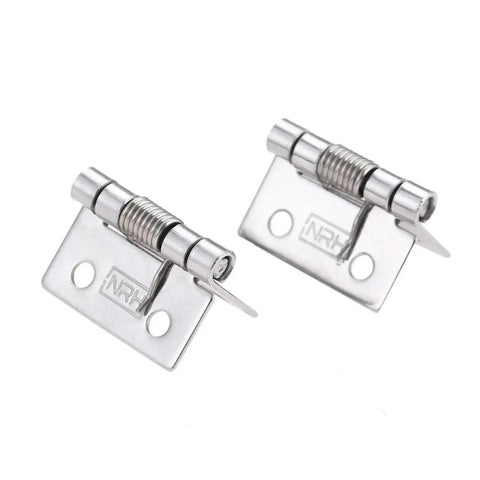 Set of 8 Self Closing Spring Door Hinges 25mm 1 Inch Stainless Steel Hardware for Cabinets Windows Jewelry Boxes and Furniture Fittings