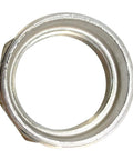 Top view of male to female NPT thread reducer adapter bushing for pipe fittings stainless steel 304 heavy duty 150 psi connector