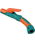 Durable 800 Amp Welding Stinger Electrode Clamp With Ergonomic Curved Handle offers comfort for lefty or righty users.