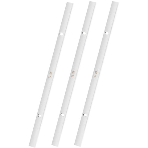 Heavy Duty High Speed Steel Thickness Planer Blades And Knives For 13 Inch Benchtop Planer Hrc 55 To 60 Hardened set of 3 HSS knives with precision locator.