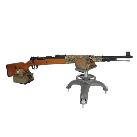 Adjustable Front Shooting Rest for Rifle and Outdoor Hunting, Rock Solid Gun Rest With 7.25 To 10.85 Inch Height, front view