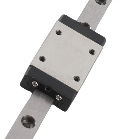 100mm High Precision Linear Guide Rail with Slide Block for CNC Machines and 3D Printers, steel rail and carriage
