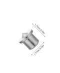 Single metal piece from 8 Piece Dowel Center Pin Set With Precision Point For Woodworking Drilling And Hole Alignment, showing dimensions.