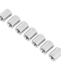 Ultimate 50-Piece M5 Threaded Coupling Nut Set Stainless Steel Round Connector Kit For Home Garage Pipe Repairs Heavy Machinery Fix It Up Fast, 8mm x 10mm
