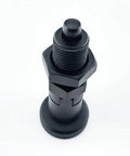 No Sweat Plug And Play Push Fit Ball Nose Spring Plunger M20x1.5 Carbon Steel Self Locking Indexing Pin With Knob, top view.