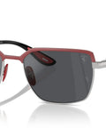 Scuderia Ferrari Collection Sunglasses RB3743M Matte Red On Gunmetal With Dark Grey Lenses 58mm F1 Brow Bar Inspired Frame Design For Sporty Streetwear Dope Everyday Sunglasses For Men And Women