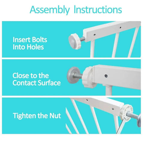 Assembly instructions for Extra Wide Window Safety Gate For Home Use Kids And Pets Safe And Secure Fits Sliding Windows From 19.49 To 33.60 Inches