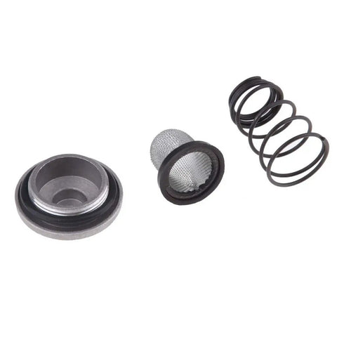 Premium Gy6 Oil Drain Plug Kit Featuring Durable Aluminum Screw With Rubber O-Ring Seal And Metal Filter Mesh For Leak-Free Scooter Maintenance And Smooth Engine Performance, M30 thread, 26mm OD, 39mm thickness