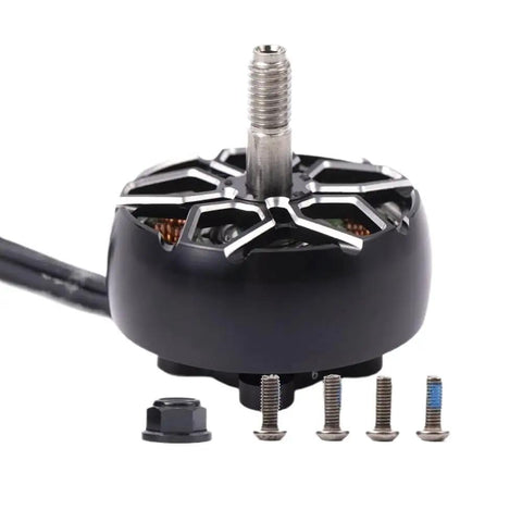 1250KV Brushless Drone Motors For 4 To 6S Power Systems 1145W Output 5mm Titanium Shaft with included mounting screws